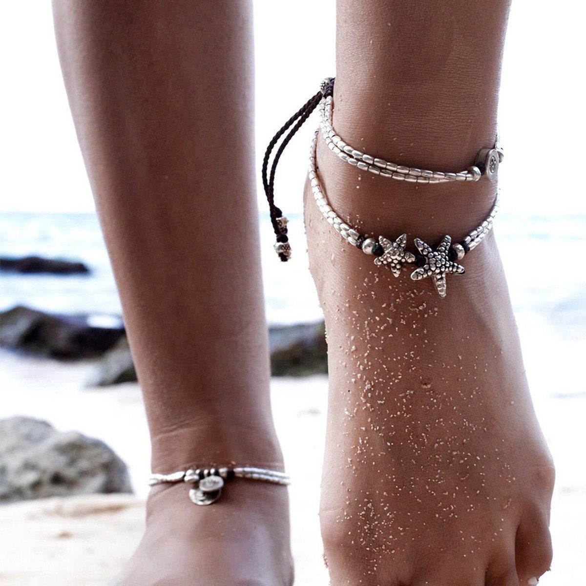 Starfish &amp; Ohm Summer Anklet - Floral Fawna