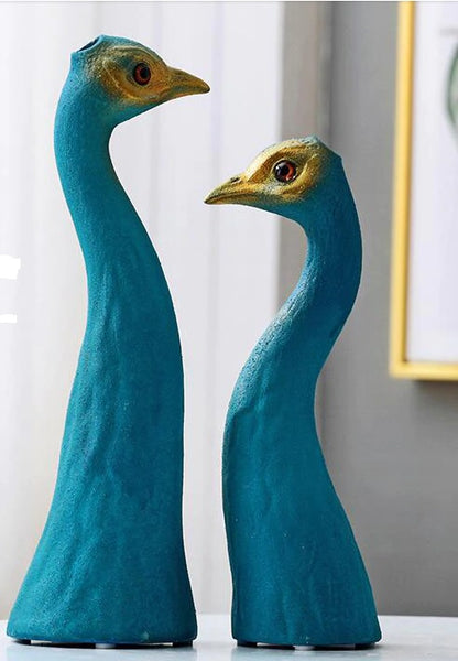 Peacock Ceramic Vase - Floral Fawna