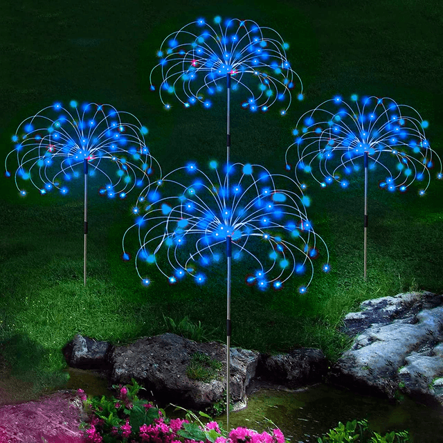 Solar Firework/Jellyfish Outdoor Lights - Floral Fawna