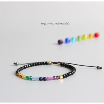 7 Chakra Yoga Healing Bracelet - Floral Fawna