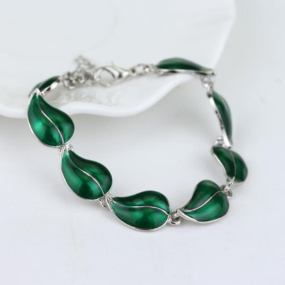Green Forest Elven Bracelet - Floral Fawna