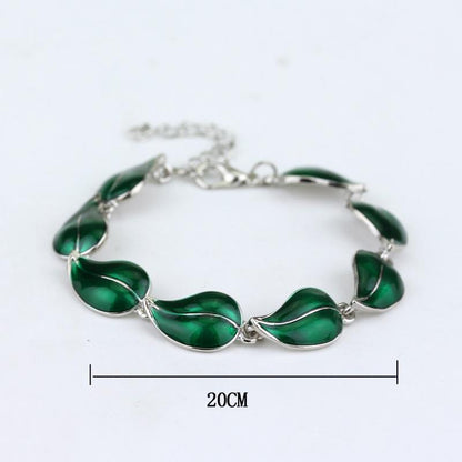 Green Forest Elven Bracelet - Floral Fawna