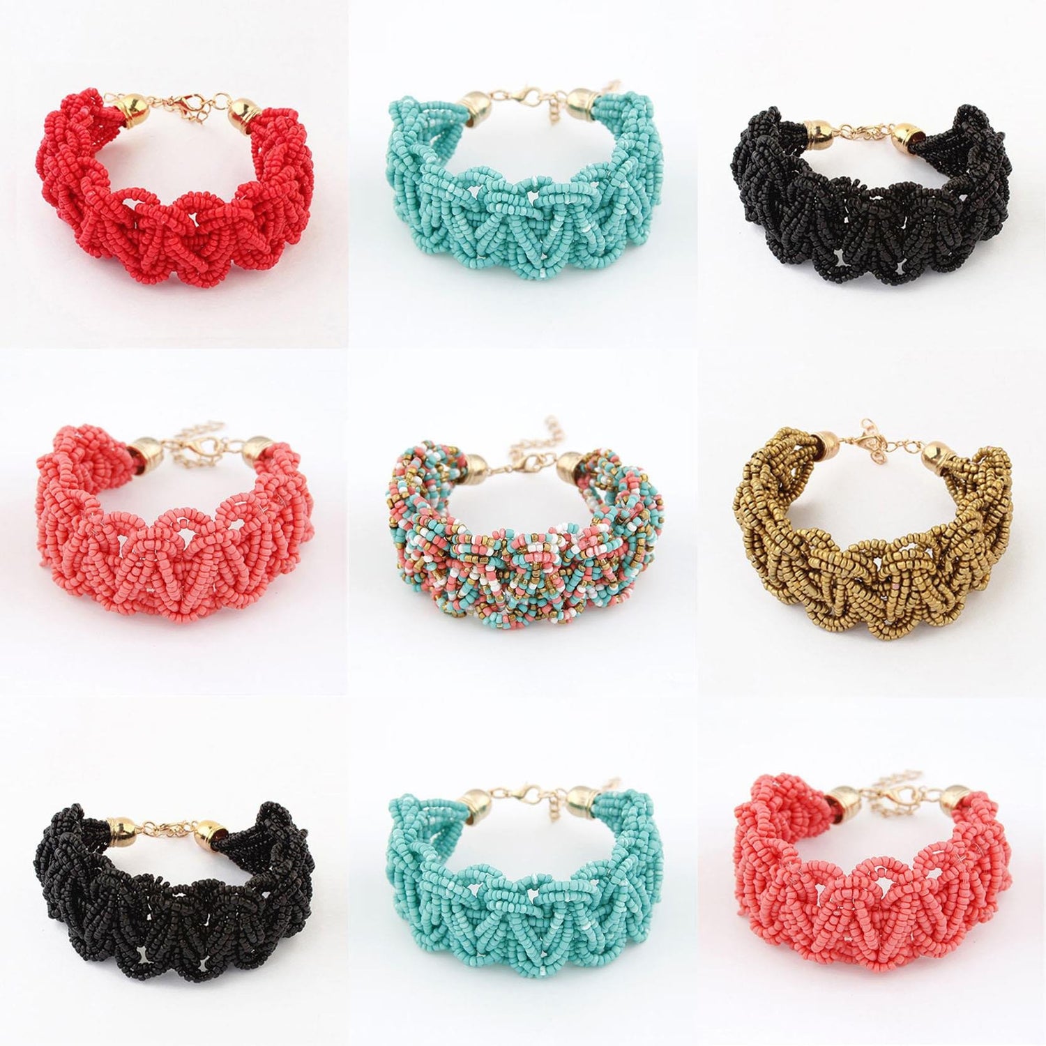 Multicolor Vintage Cuff Bracelets - Floral Fawna