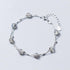 Romantic Moonstone Silver Bracelet - Floral Fawna
