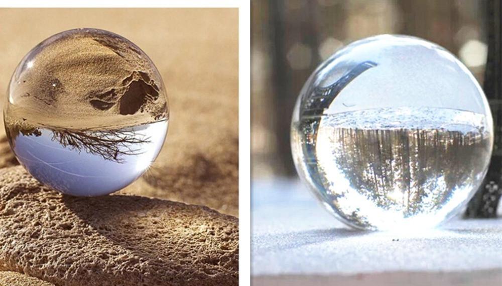 Crystal Ball Sphere Table Decor - Floral Fawna