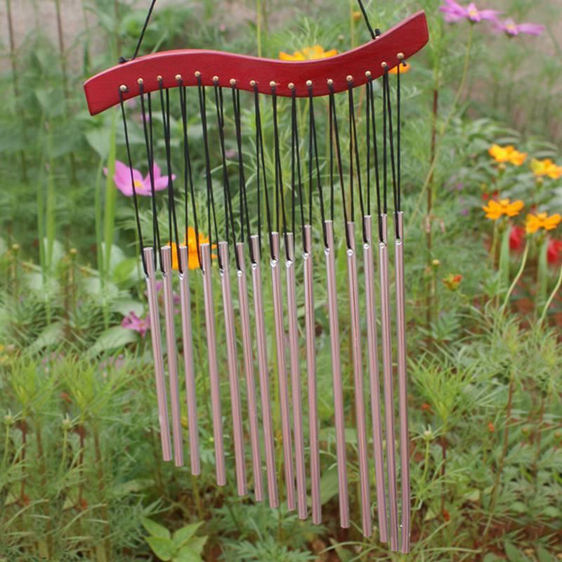 Deep Resonant Relaxing 15 Tubes Wind Chime - Floral Fawna
