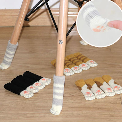 Kitty Cat Paw Chair Socks - Floral Fawna