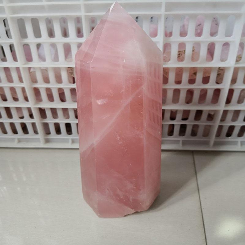 Natural Pink Rose Quartz Crystal - Floral Fawna