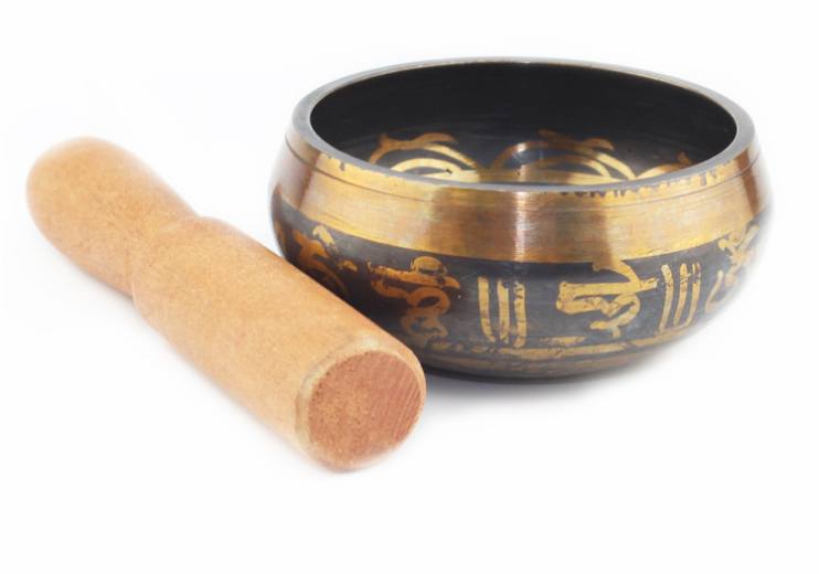 Tibetan Chakra Meditation Singing Bowl - Floral Fawna