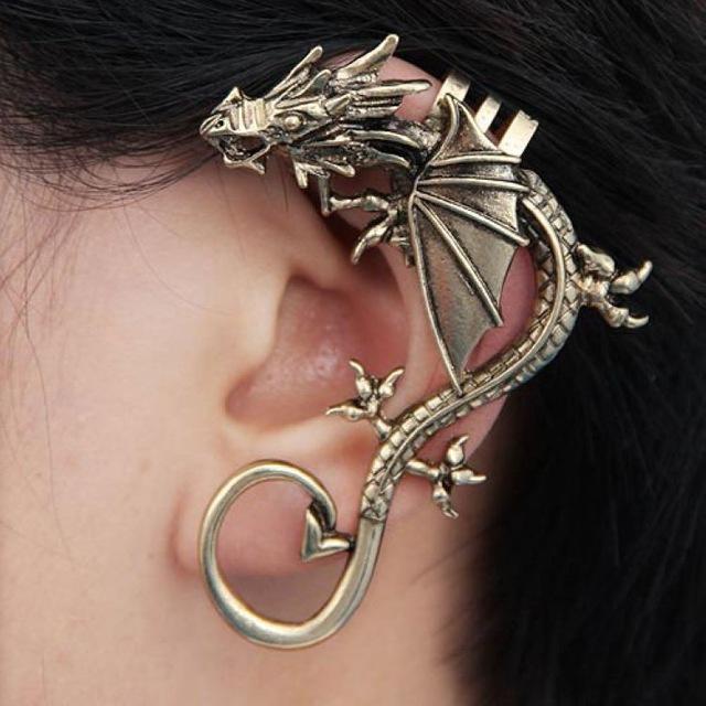 Dragon Bite Ear Cuff - Floral Fawna