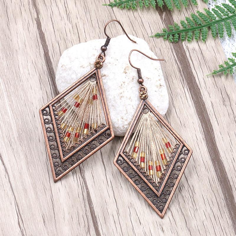 Bohemian Ethnic Inspired Earrings - Floral Fawna