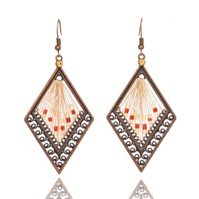 Bohemian Ethnic Inspired Earrings - Floral Fawna