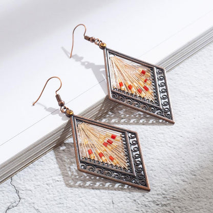 Bohemian Ethnic Inspired Earrings - Floral Fawna