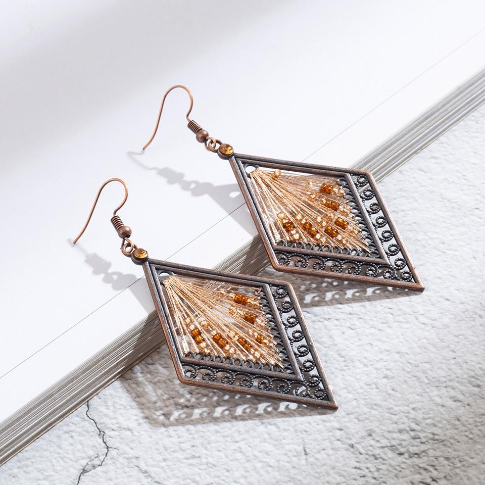 Bohemian Ethnic Inspired Earrings - Floral Fawna