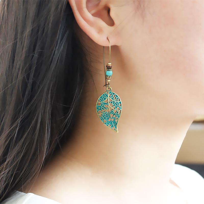 Bohemian Style Leaf Earrings - Floral Fawna