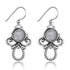 Captivating Moonstone Silver Earrings - Floral Fawna