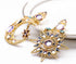 Celestial Sun and Moon Crystal Earrings - Floral Fawna