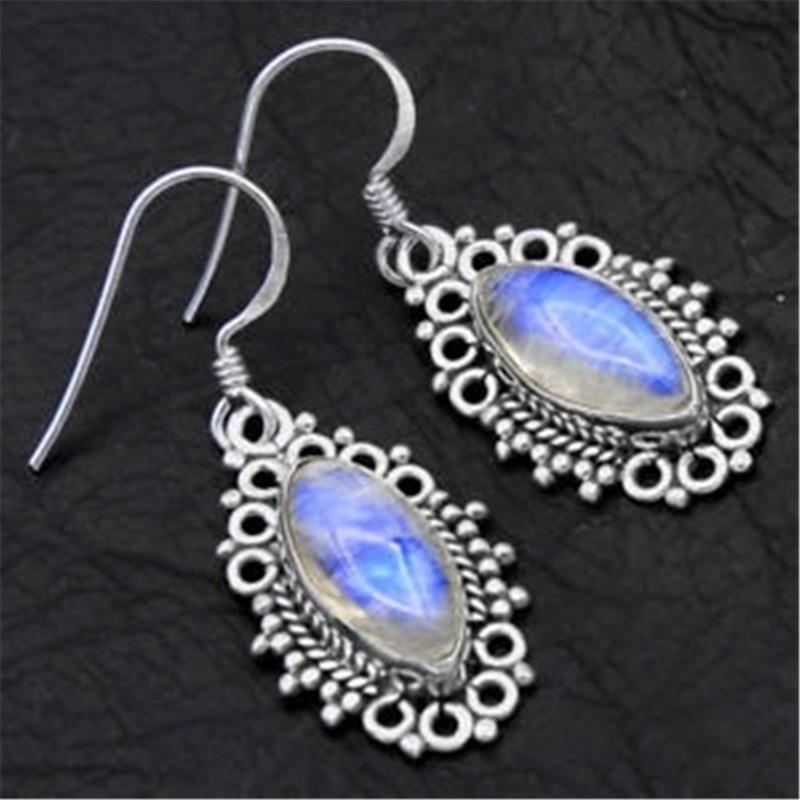 Classic Moonstone Earrings - Floral Fawna