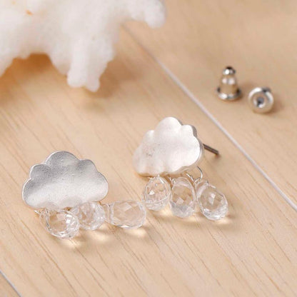 Crystal Raindrops Earrings - Floral Fawna