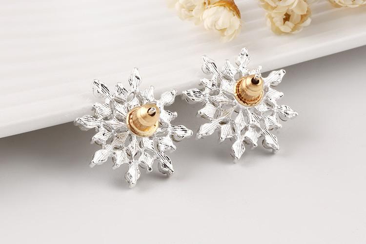 Crystal Stud Earrings Pair - Floral Fawna