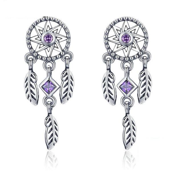 Dream Catcher Sterling Silver Earrings - Floral Fawna
