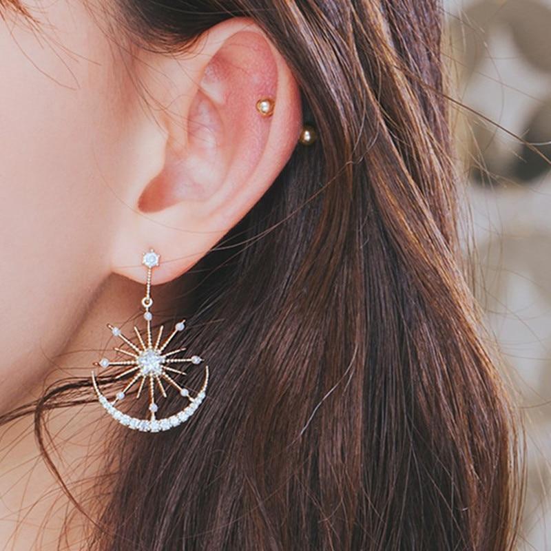 Geometric Sparkling Star Earrings - Floral Fawna