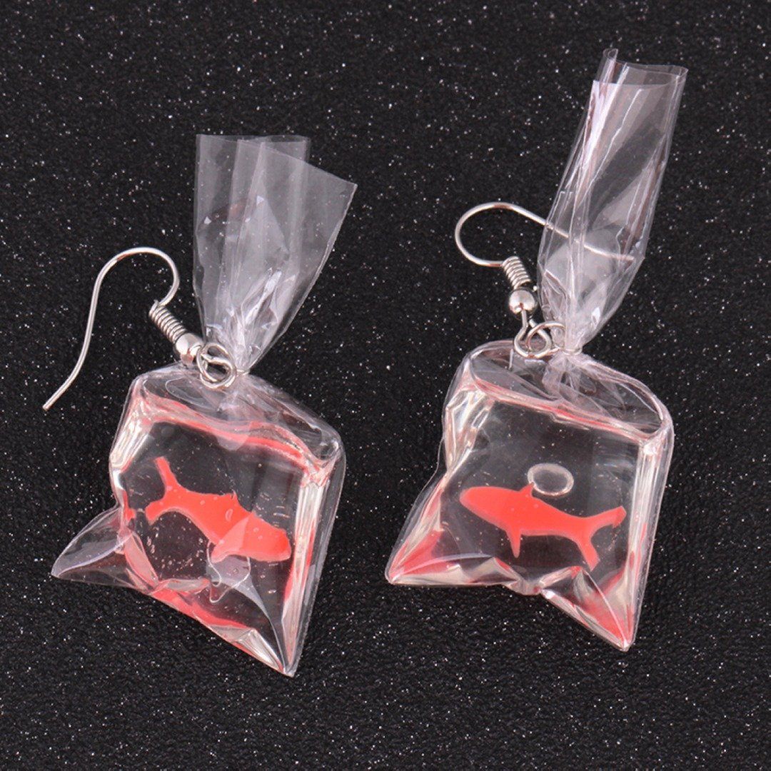 Goldfish Hook Earrings - Floral Fawna
