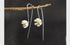 Lotus Silver Drop Earrings - Floral Fawna