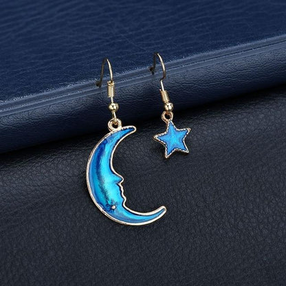 Majestic Celestial Moon Earrings - Floral Fawna
