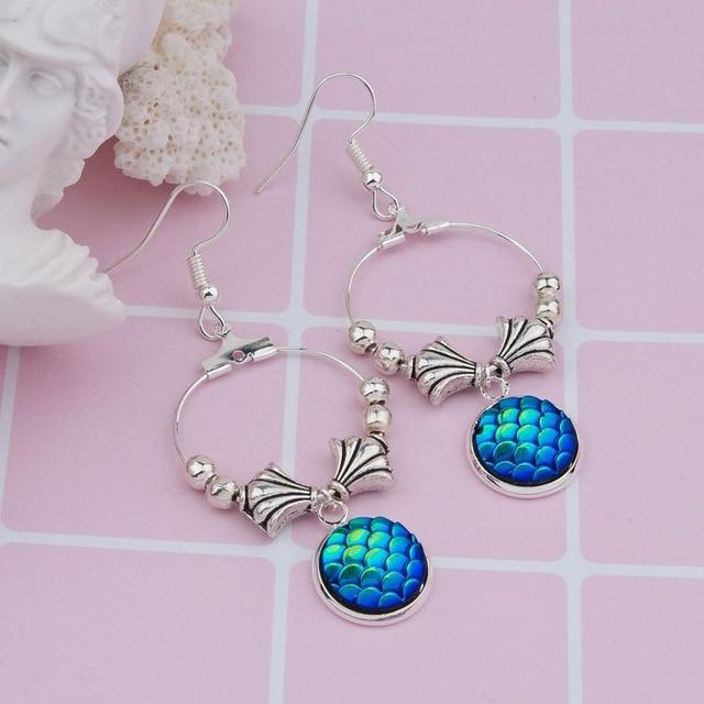 Mermaid Queen Earrings - Floral Fawna