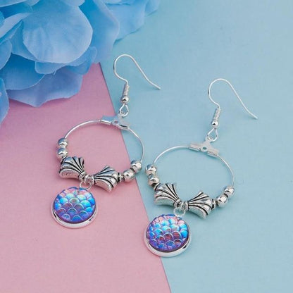 Mermaid Queen Earrings - Floral Fawna