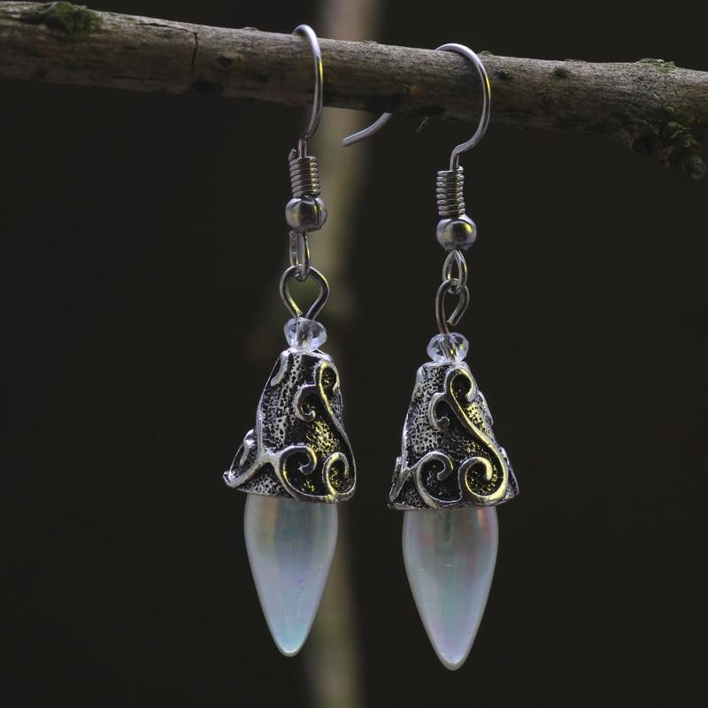 Mystic Moonstone Drop Earrings - Floral Fawna