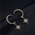Sassy Moon & Star Stud Earrings - Floral Fawna