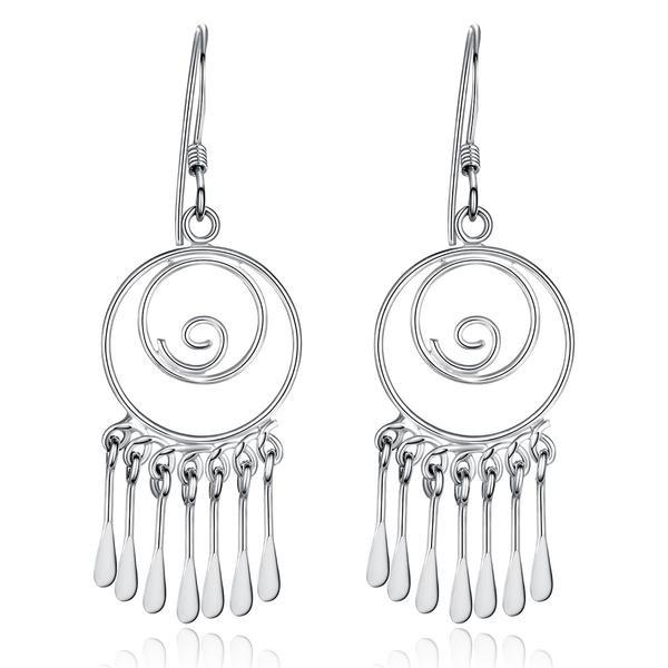 Spiral Beauty Sterling Silver Earrings - Floral Fawna