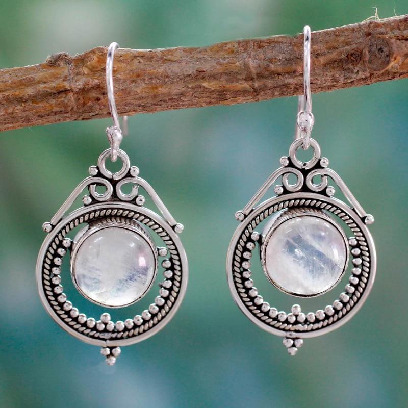 Timeless Beauty Moonstone Earrings - Floral Fawna