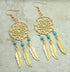 Vintage Dream Catcher Earrings - Floral Fawna