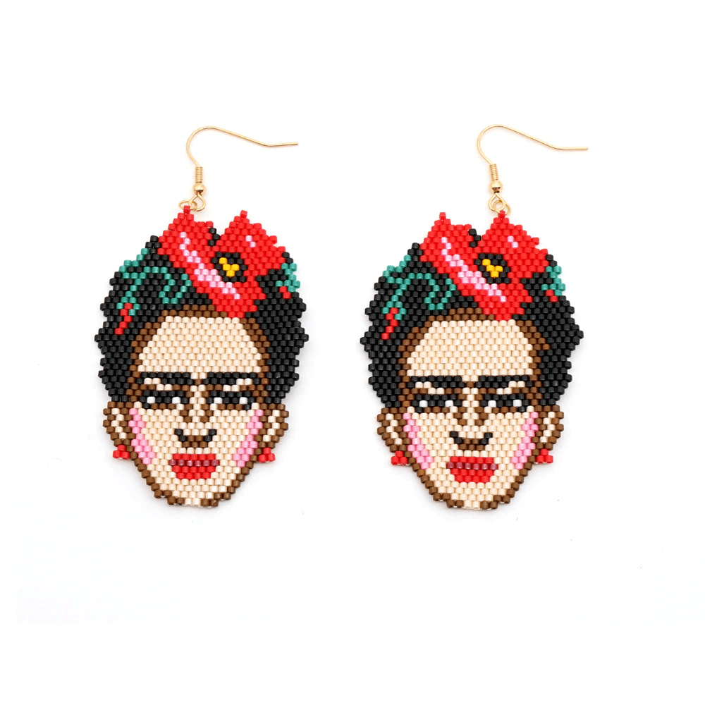 Miyuki Frida Kahlo Earrings - Floral Fawna