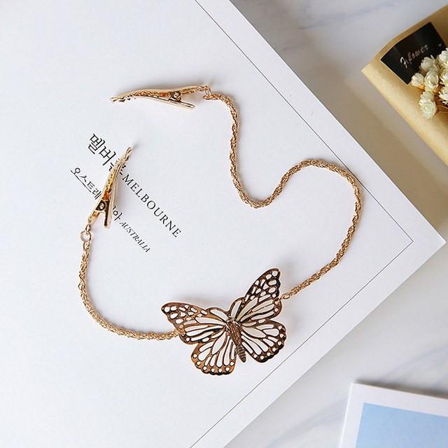 Butterfly &amp; Leaves Hair Jewelry - Floral Fawna