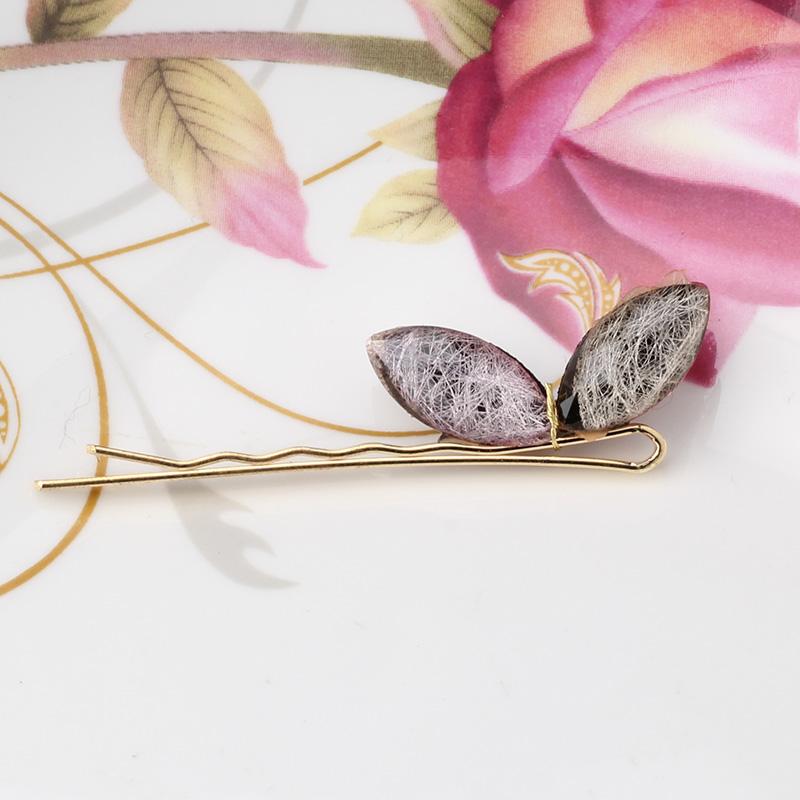 Butterfly Wings Crystal Hair Pin - Floral Fawna