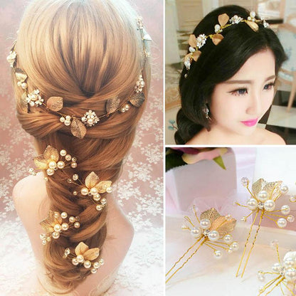 Golden Fairy Hair Accessory Set - Floral Fawna