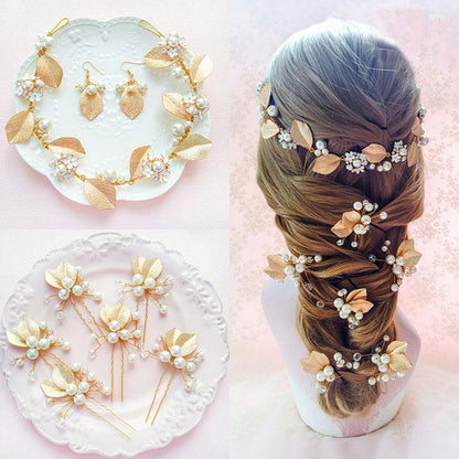 Golden Fairy Hair Accessory Set - Floral Fawna