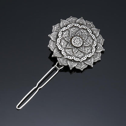 Lotus Flower Of Life Hair Clip - Floral Fawna