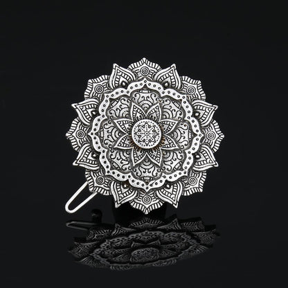 Lotus Flower Of Life Hair Clip - Floral Fawna