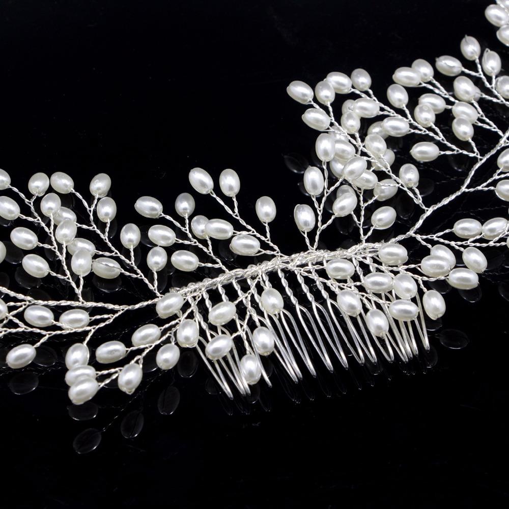 Pearl Leaf Hair Comb - Floral Fawna