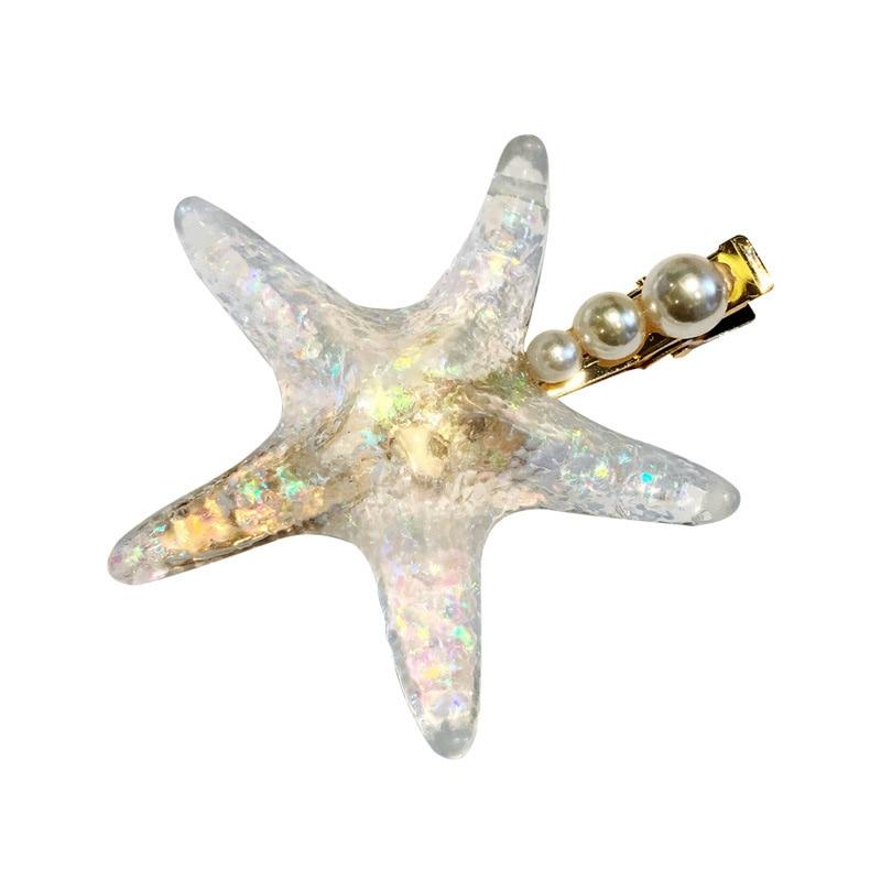Starfish Pearl Hair Clip - Floral Fawna