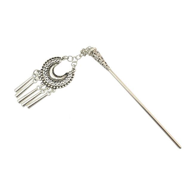 Vintage Style Ethnic Hair Stick - Floral Fawna