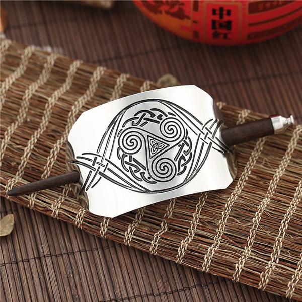 Vintage Style Ethnic Patterns Hair Barrette - Floral Fawna