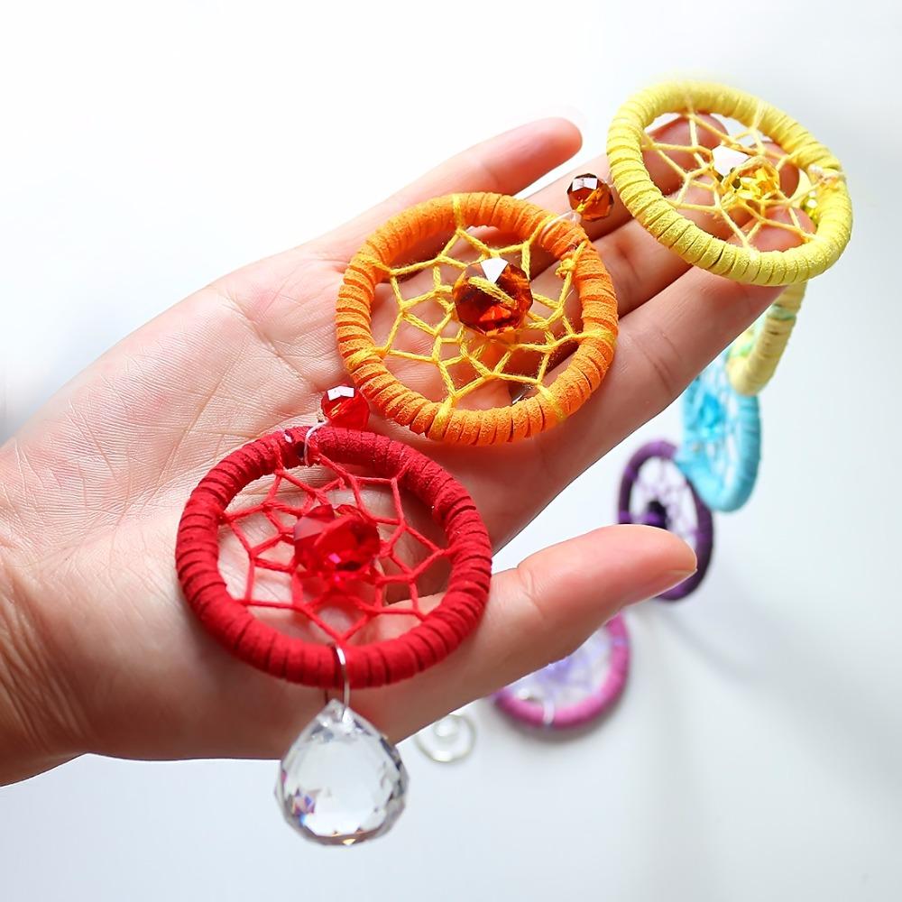 7 Chakra Dream Catcher Hanging Decoration - Floral Fawna