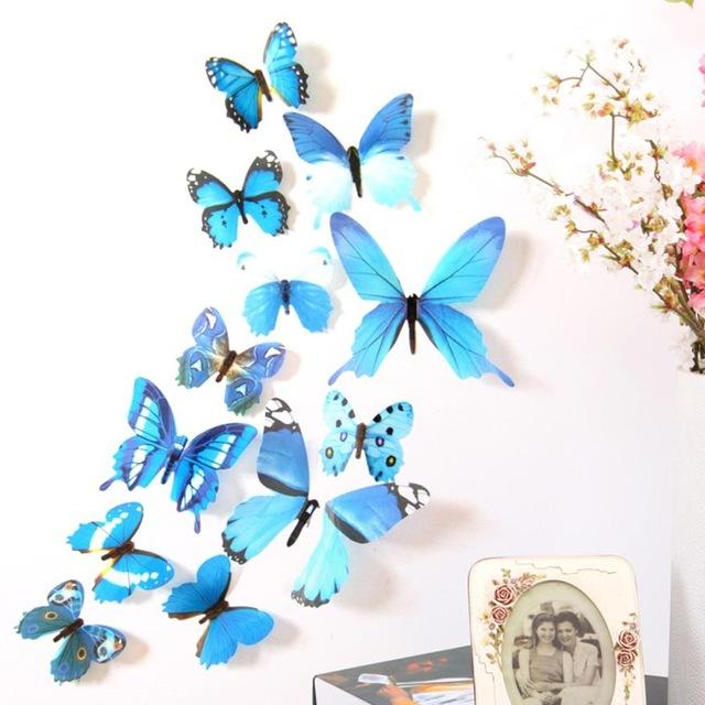 Colorful Butterfly Wall Decal Set - Floral Fawna