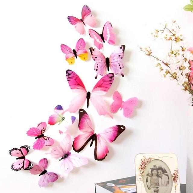 Colorful Butterfly Wall Decal Set - Floral Fawna
